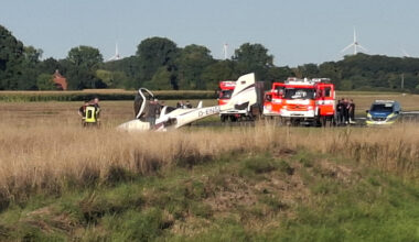 Unfall mit Flugzeug in Telgte 