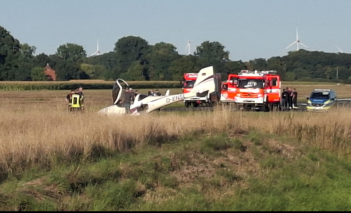 Unfall mit Flugzeug in Telgte 