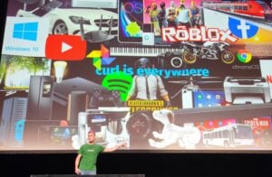 Curl steckt überall drin, zeigt Stenberg beim Open Source Summit Europe.