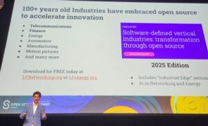 Arpit Joshipura von der LFN beim Open Source Summit.