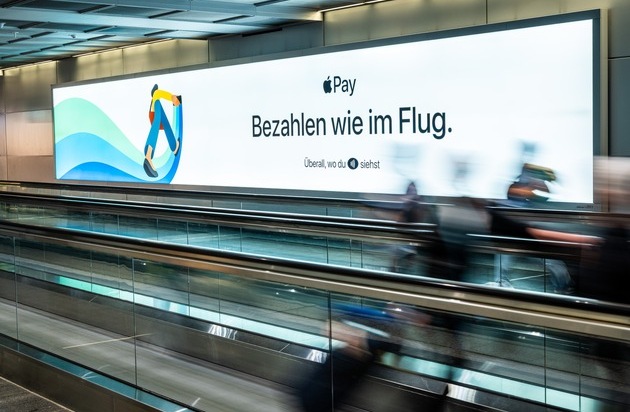 Bezahlen wie im Flug – Apple Pay sichtbar entlang der Customer Journey am Flughafen ...