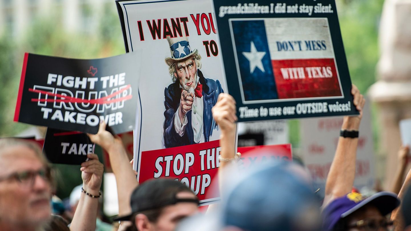 Gegen die Maßnahme der Republikaner regte sich in Austin Protest. (Archiv) Foto: Mario Cantu/CSM via ZUMA Press Wire/dpa