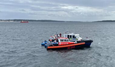 Seenotretter im Einsatz auf der Kieler Förde - Probsteer