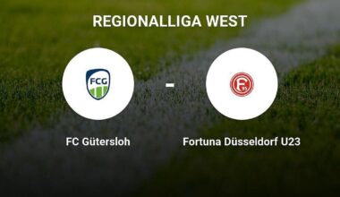 Fortuna Düsseldorf U23 setzt sich durch gegen FC Gütersloh
