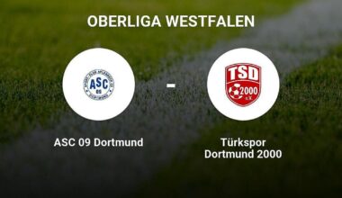 Das Spiel zwischen dem ASC 09 Dortmund und der Türkspor Dortmund endet unentschieden