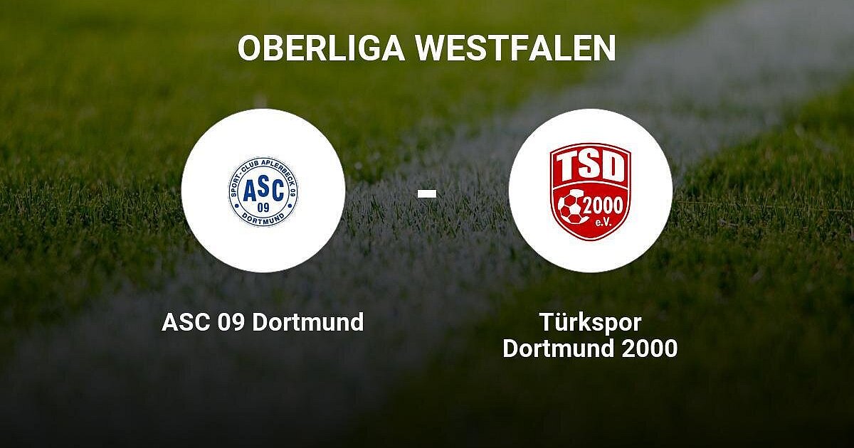 Das Spiel zwischen dem ASC 09 Dortmund und der Türkspor Dortmund endet unentschieden