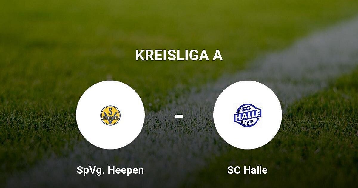 Remis im Duell zwischen der SpVg. Heepen und dem SC Halle