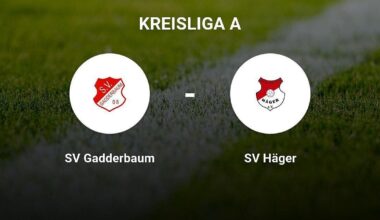Der SV Gadderbaum gegen das Team der SV Häger