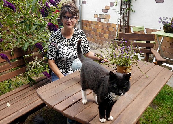 Manuela Jeschke hat das «Katzenparadies» privat gegründet. - © Ulrike von Leszczynski/dpa