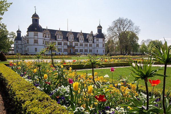 In Schloß Neuhaus findet ab Mittwoch, 6. August, ein Open-Air-Kino statt. - © Niklas Tüns