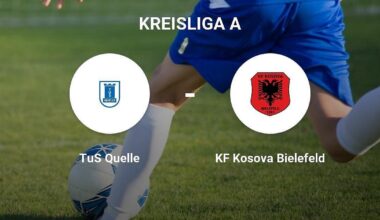 Der TuS Quelle gegen das Team des KF Kosova Bielefeld