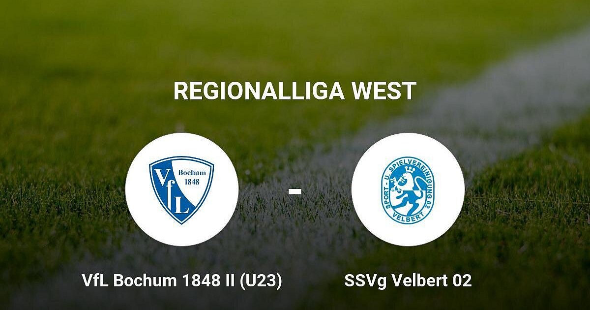 Der VfL Bochum 1848 II (U23) gegen das Team der SSVg Velbert 02