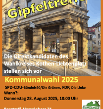 Berggipfel am 28.02.25 – Der Wahlkreis Kothen-Lichtenplatz stellt sich vor
