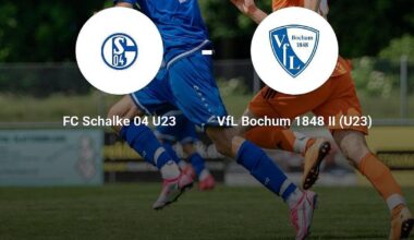 Knappes Unterliegen für VfL Bochum 1848 II (U23) gegen FC Schalke 04 U23