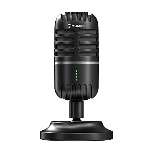 Mikrofon pc, Streaming Mikrofon für PC, PS4, PS5, Condenser Microphones USB C für Gaming, Podcast, Aufnahmen, Streaming, mit Stumm/Gain, Adapter für Phone,Kompatibel mit Mac, Winows