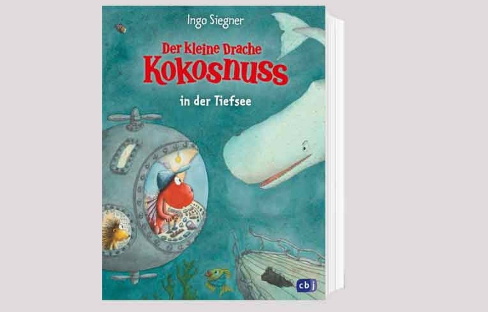 Das Cover zum Buch „Der kleine Drache Kokusnuss in der Tiefsee“ von Ingo Siegner