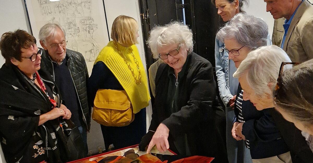Hermann Nitsch im Kunstraum Pohlhammer
