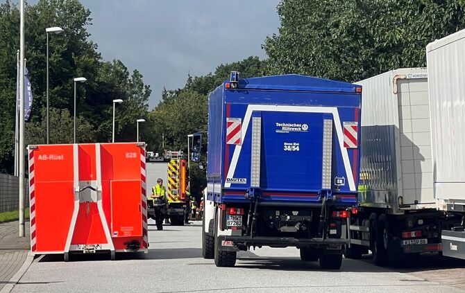 Lastwagen-Unfall in Kiel