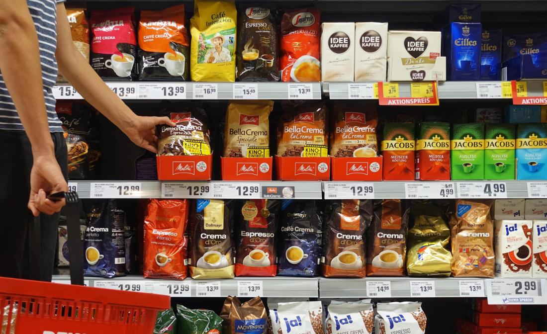 Kaffee im Supermarkt