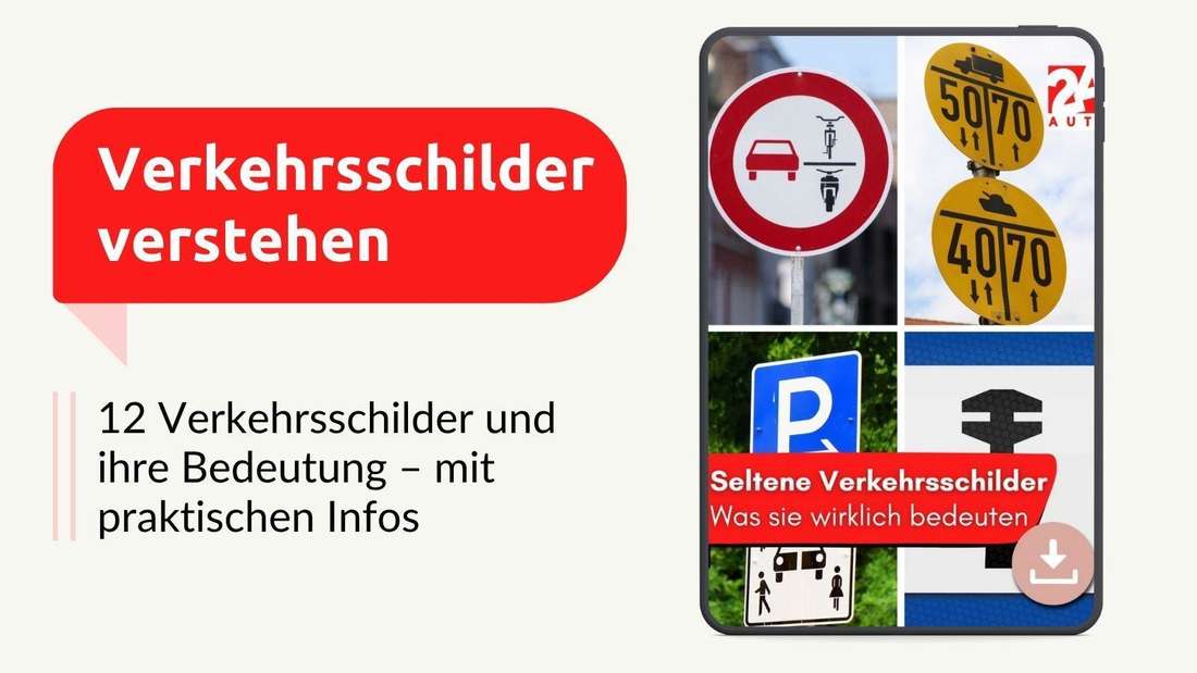 Die Titelseite des PDFs mit verschiedenen Verkehrsschildern (Montage)