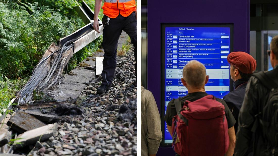 Die Bahnstrecke zwischen Duisburg und Düsseldorf ist aktuell gesperrt.