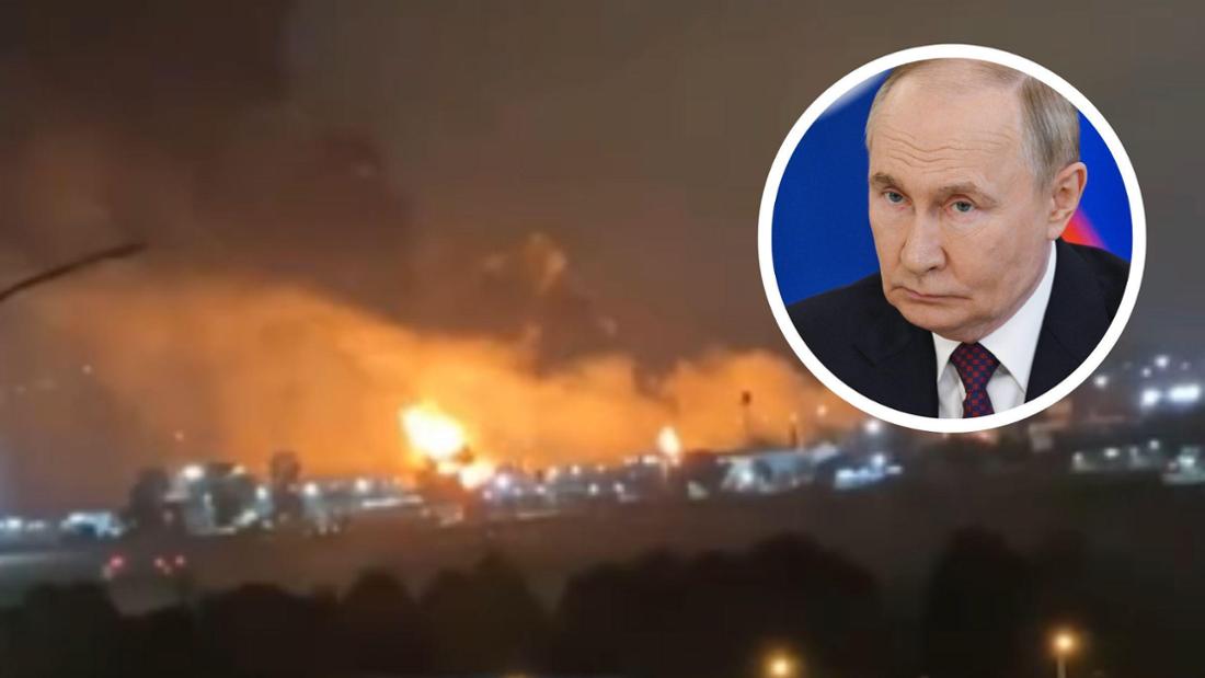 Die Ukraine hat nahe Sotschi, dem Kurort von Wladimir Putin, angegriffen.