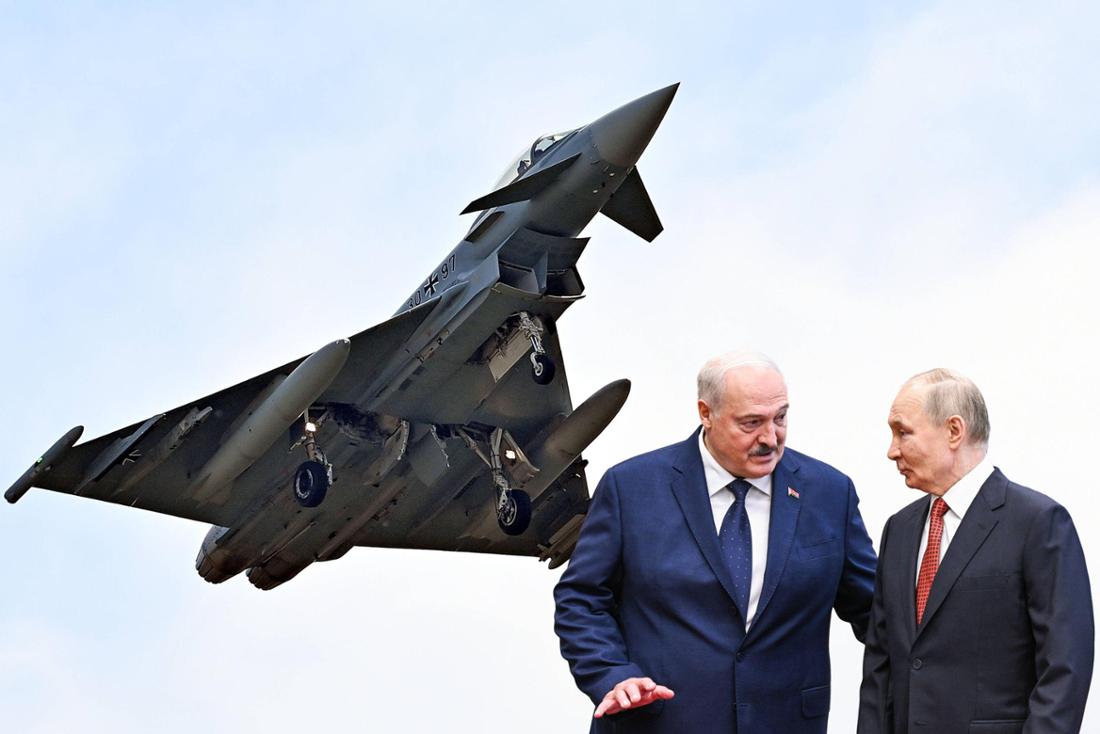 Während Putin und Lukaschenko ein Militärmanöver planen, verlegt Deutschland Eurofighter nach Polen.