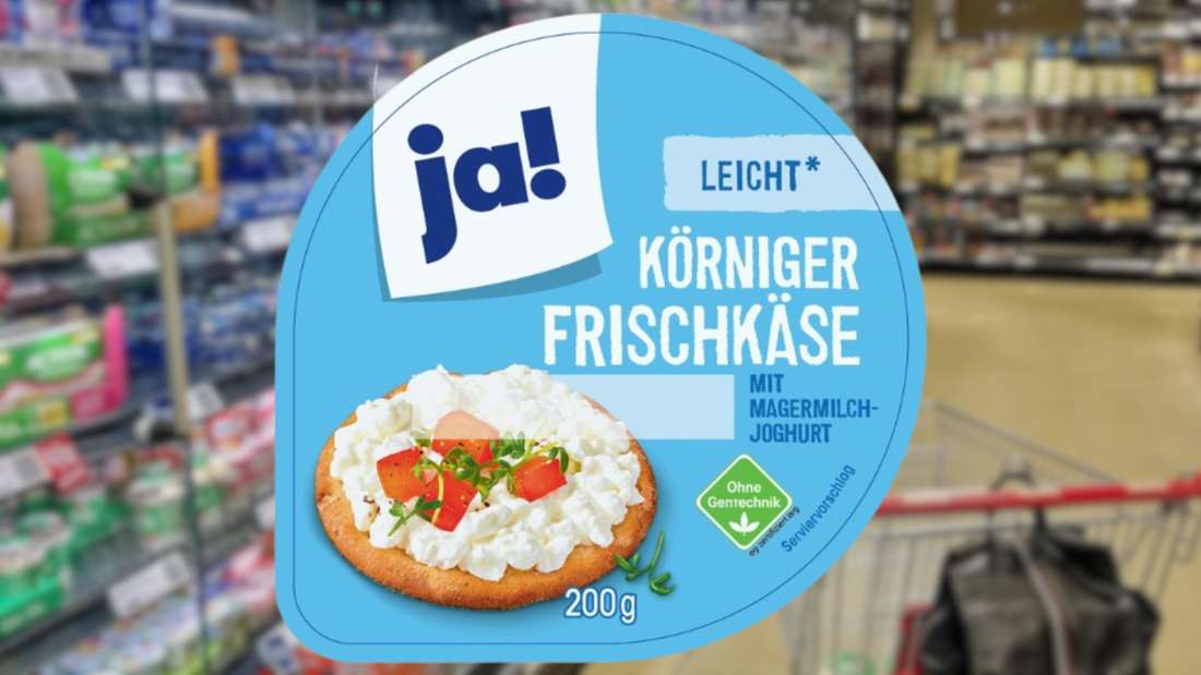 Zurückgerufener Ja!-Frischkäse.
