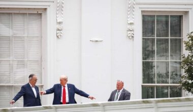 Trump irritiert Journalisten vom Dach des Weißen Hauses – „Hat er Atomraketen gesagt?“