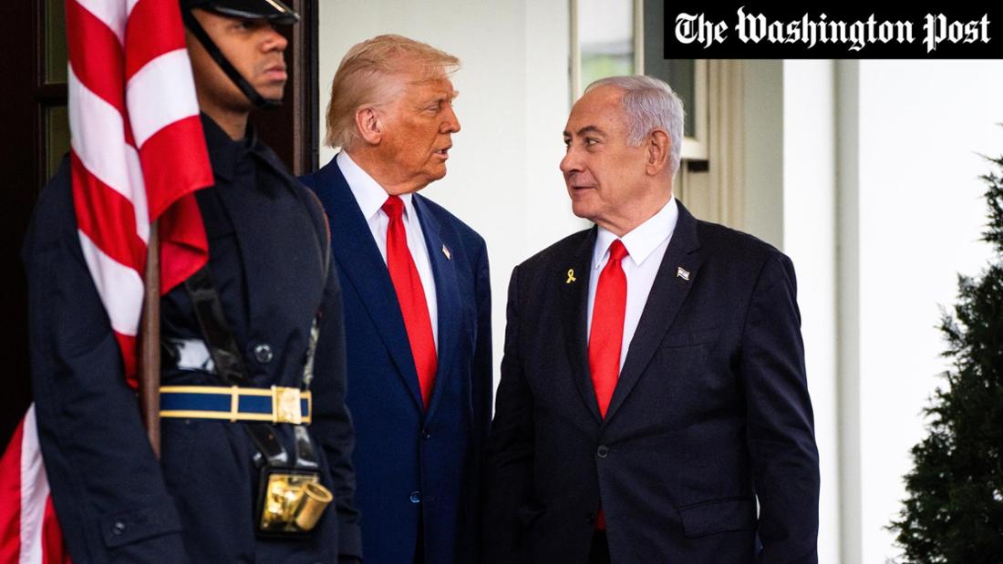 Präsident Donald Trump empfängt den israelischen Ministerpräsidenten Benjamin Netanjahu im April im Weißen Haus.