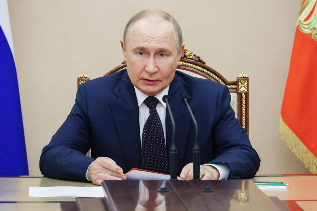 Sitzung des russischen Sicherheitsrats mit Putin