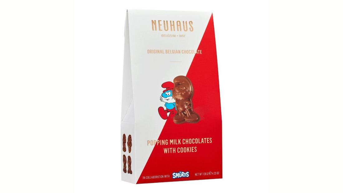 Diese belgischen Pralinen im Schlumpf-Format sind aktuell von einem Rückruf betroffen.
