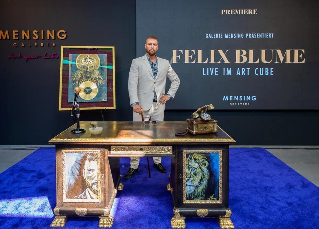 Felix Blume (Kollegah) im Art Cube Hamm mit der Kunstaustellung „Aufbruch“