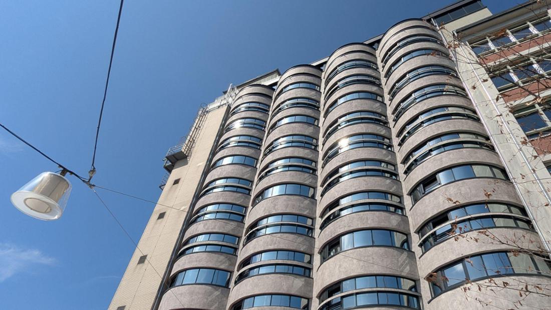 Das Kellogg-Getreidesilo und Hotel