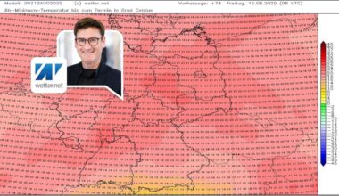 An diesem Tag fallen die Temperaturen in Deutschland spürbar