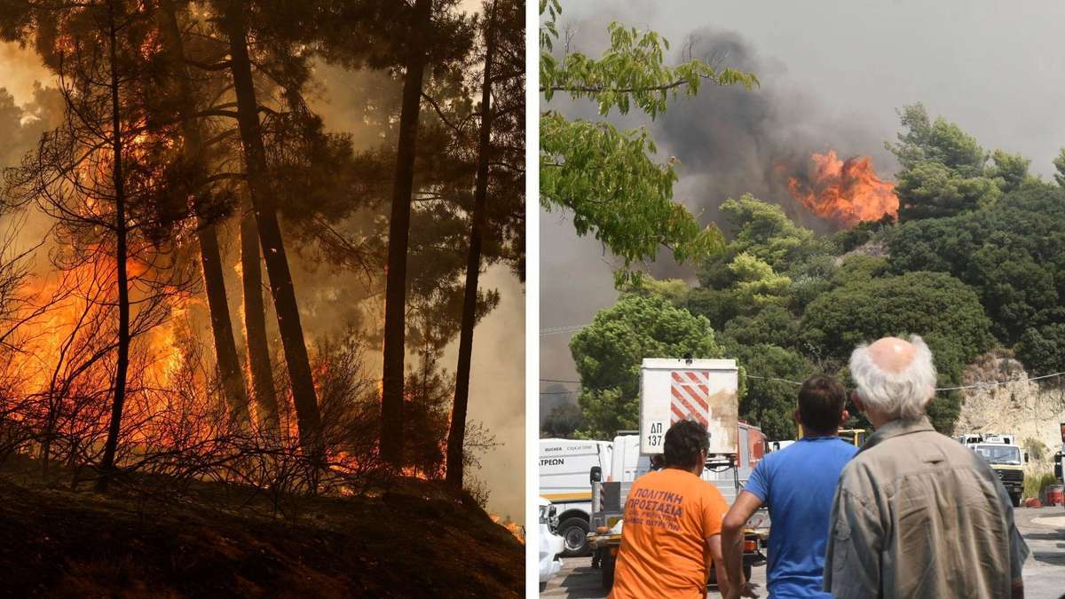 Waldbrände in Griechenland „außer Kontrolle“ – Tote in Spanien