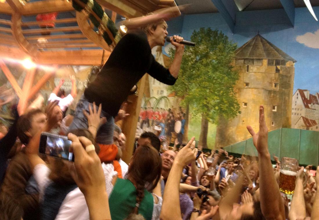 Tote-Hosen-Sänger Campino gab sich 2012 unangekündigt die Ehre