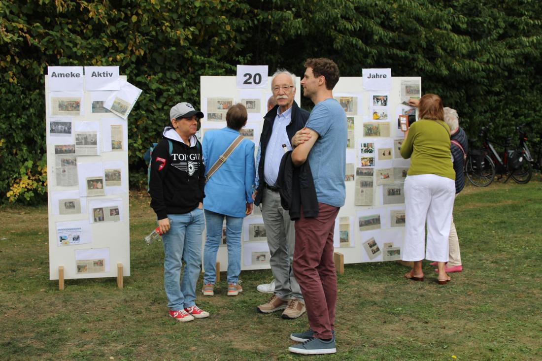 An Stellwänden bekamen die Besucher eine Übersicht über die vergangenen 20 Jahre des Vereins.