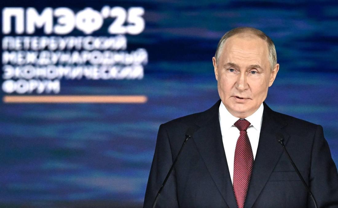 Wladimir Putin auf dem Internationalen Wirtschaftsforum in St. Petersburg.