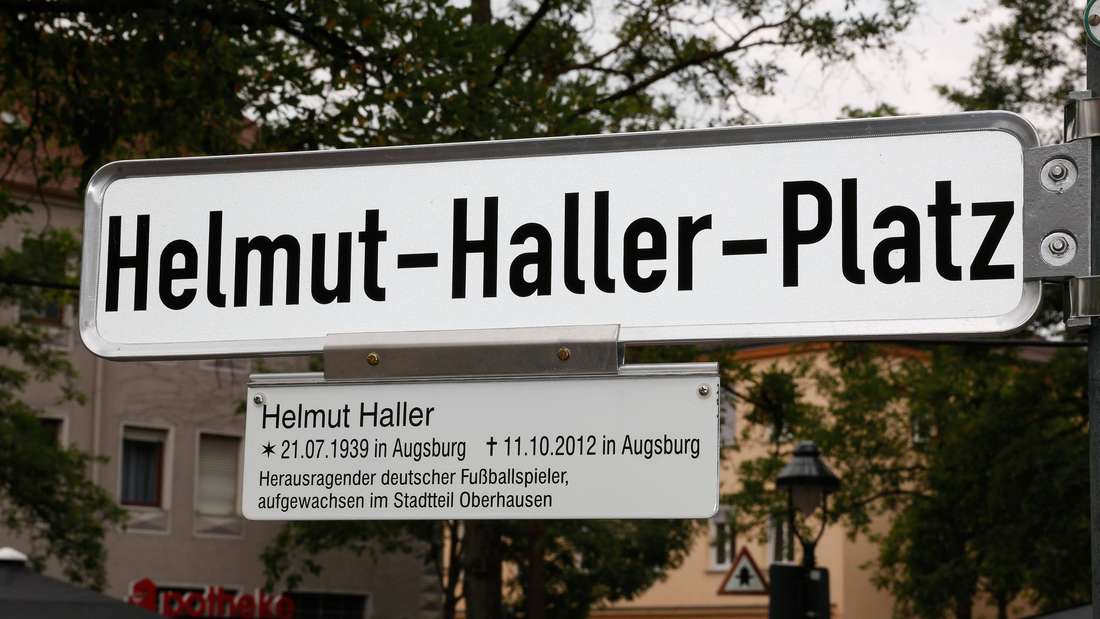 Einweihung Helmut Haller Platz in Augsburg Oberhausen 