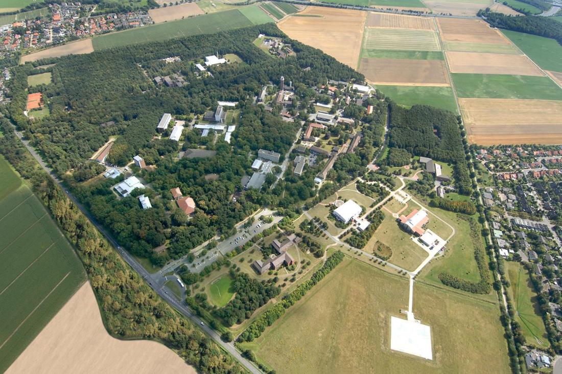 Die Physikalisch-Technische Bundesanstalt von oben fotografiert.