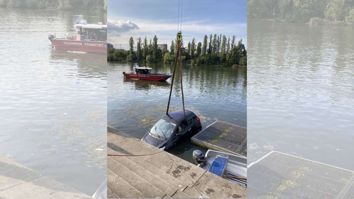 Auto rollt in den Main – nicht der erste Fall an dieser Stelle