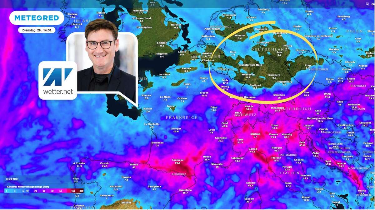 Europa im Regen, Deutschland bleibt fast trocken – droht ein Dürre-August?