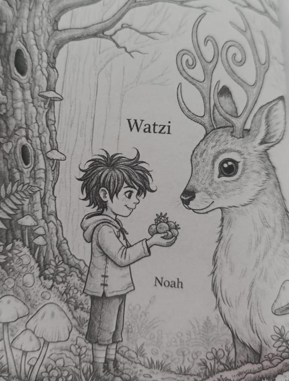 Noah und Watzi auf Abenteuer.