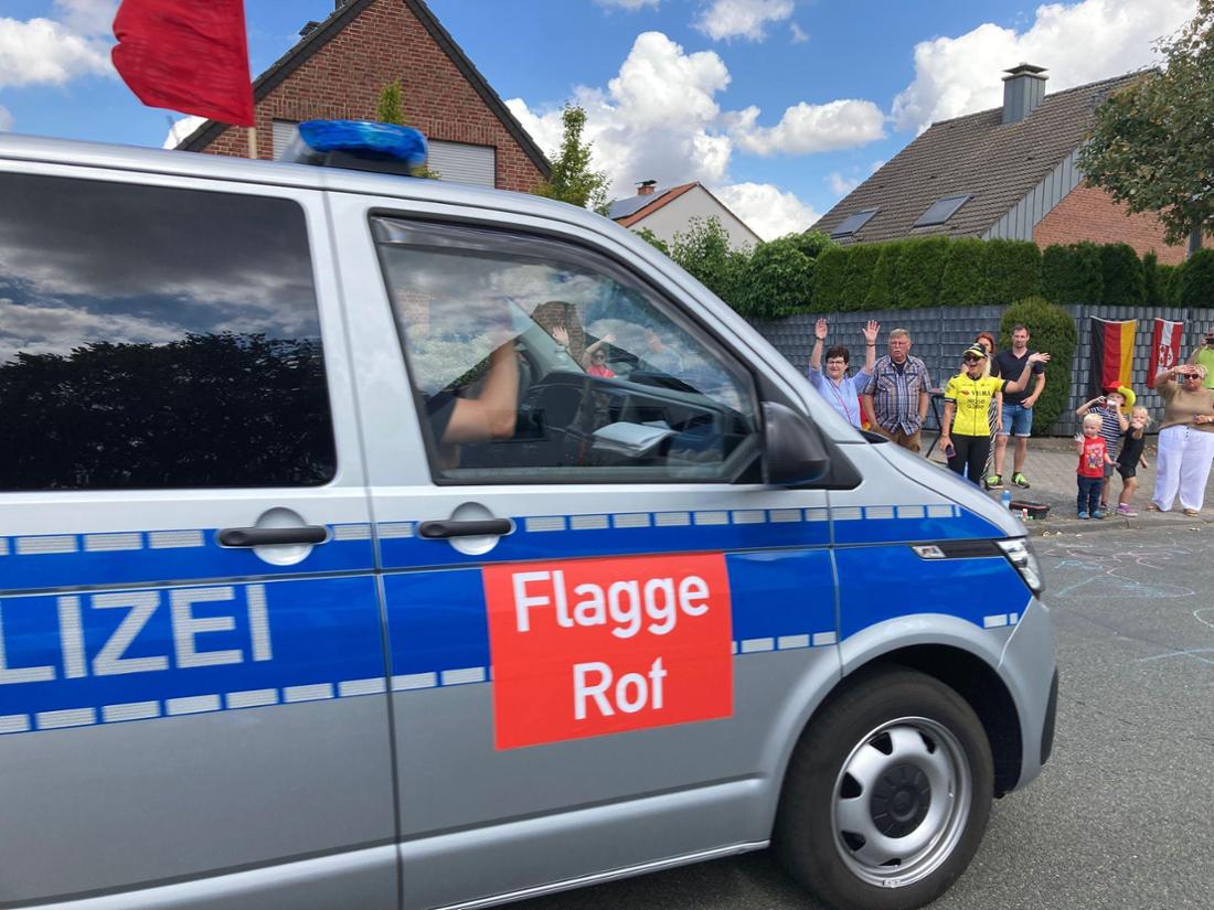 Die Horster Straße wurde gesperrt.
