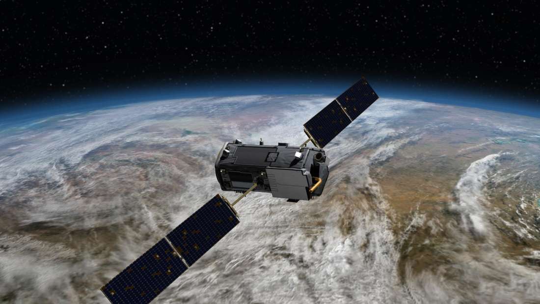 HANDOUT - Die undatierte Darstellung zeigt den Nasa-Satelliten „Orbiting Carbon Observatory-2“ (OCO). Die US-Raumfahrtbehörde Nasa schickt 2014 fünf Missionen zur Erforschung der Erde ins Weltall. Foto: NASA/dpa (zu dpa „Nasa startet in diesem Jahr fünf Missionen zur Erderforschung“ vom 23.01.2014 - ACHTUNG: Verwendung nur zu redaktionellen Zwecken und nur bei vollständiger Quellenangabe „Foto: NASA/dpa“) +++(c) dpa - Bildfunk+++
