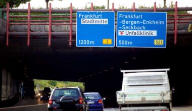 Auffahrt zur A661 gesperrt