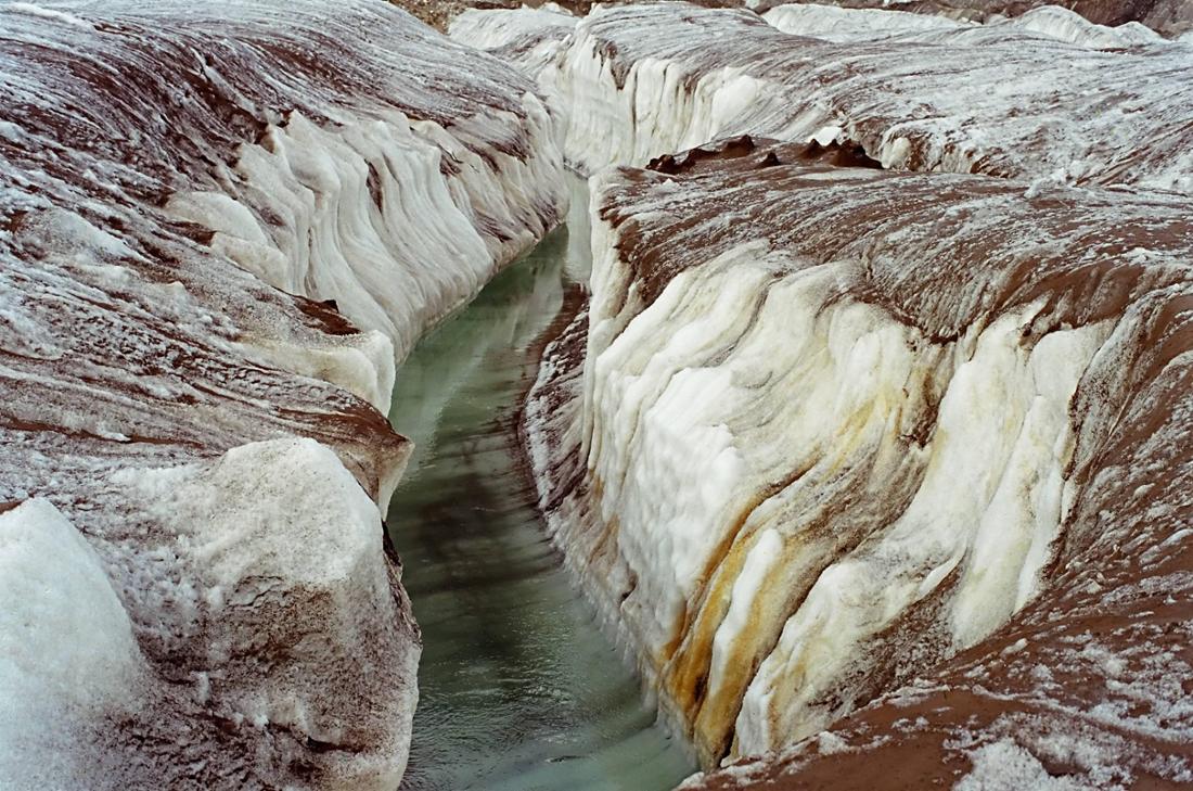 Gletscher im Himmelsgebirge Tjan Schan in Kasachstan 