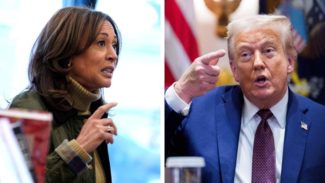 Harris und Trump
