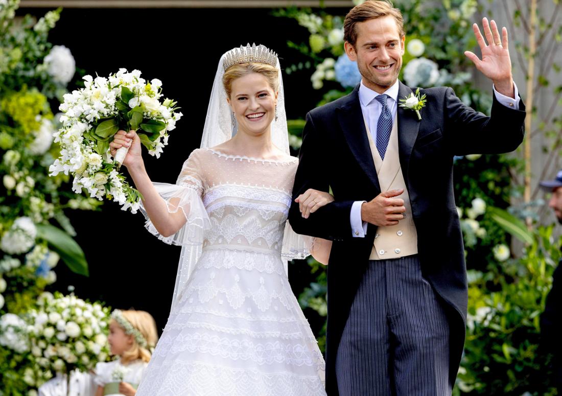 Prinzessin Marie Caroline von Liechtenstein und Leopoldo Maduro Vollmer bei ihrer Hochzeit